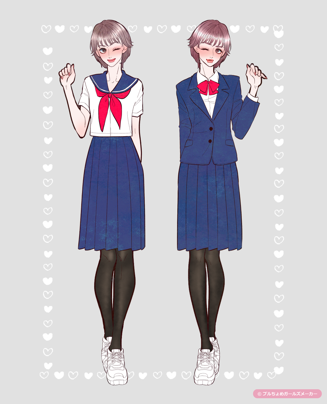 ガールズメーカーで作られた女の子1
