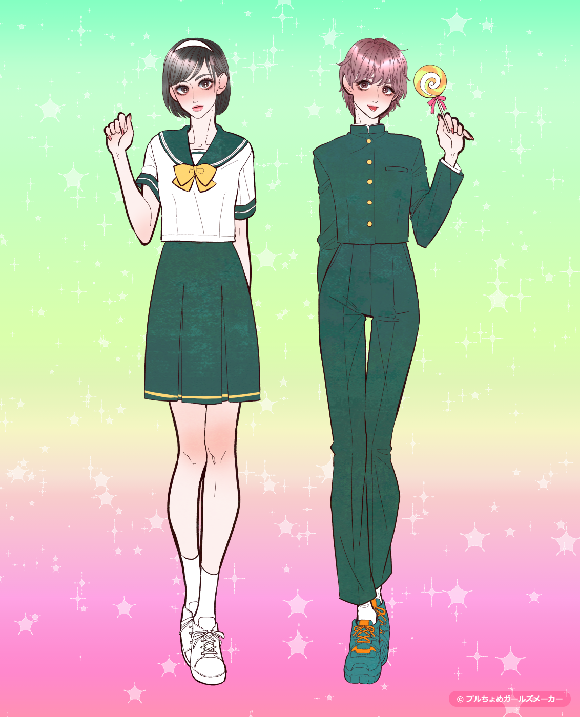 ガールズメーカーで作られた女の子1
