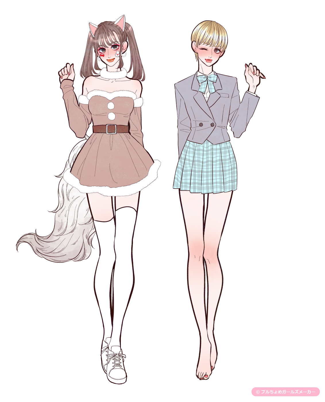 ガールズメーカーで作られた女の子1