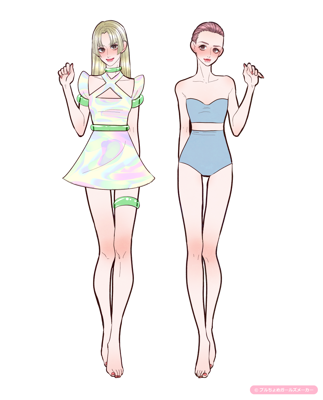 ガールズメーカーで作られた女の子1