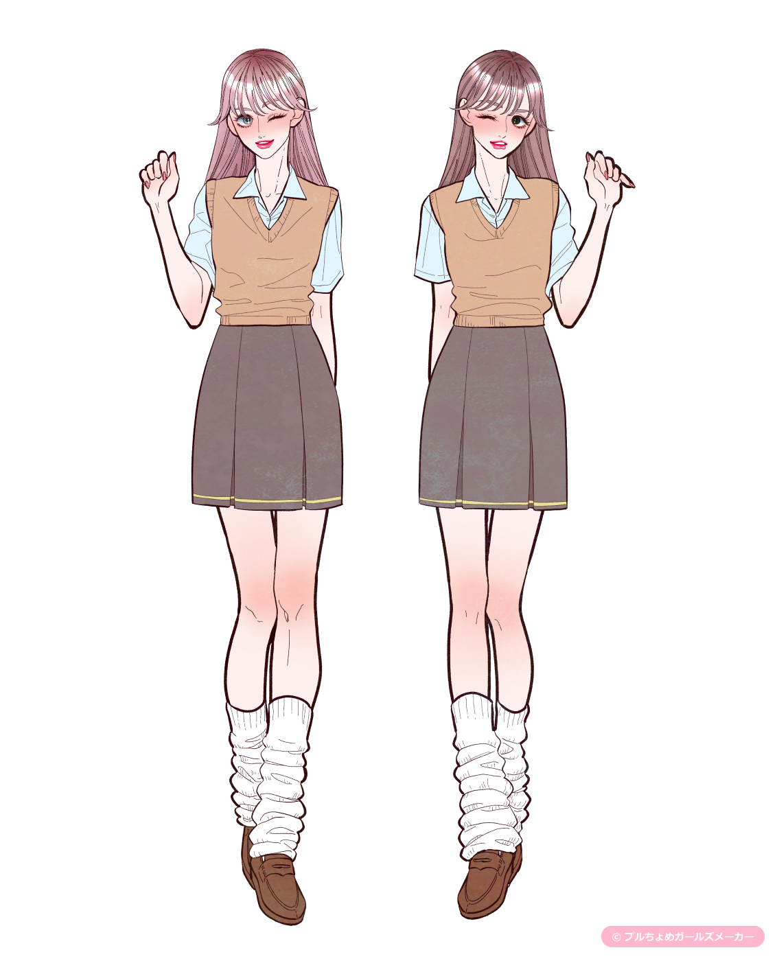 ガールズメーカーで作られた女の子1