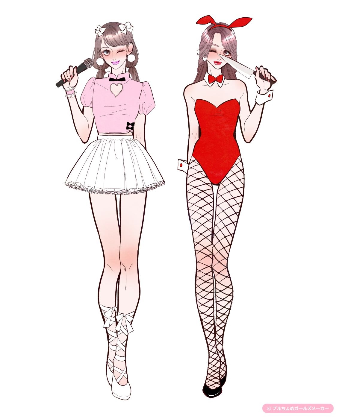 ガールズメーカーで作られた女の子1