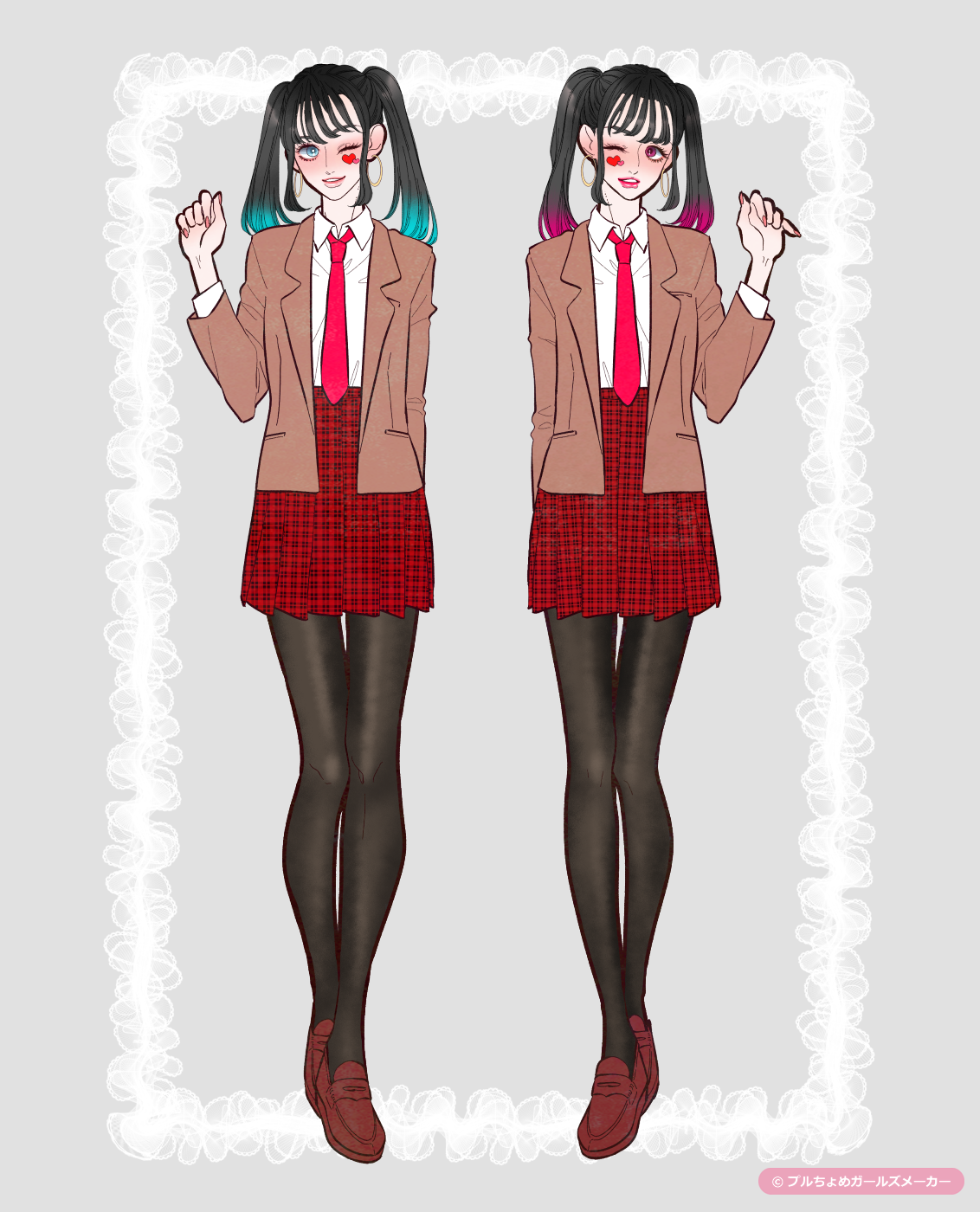 ガールズメーカーで作られた女の子1