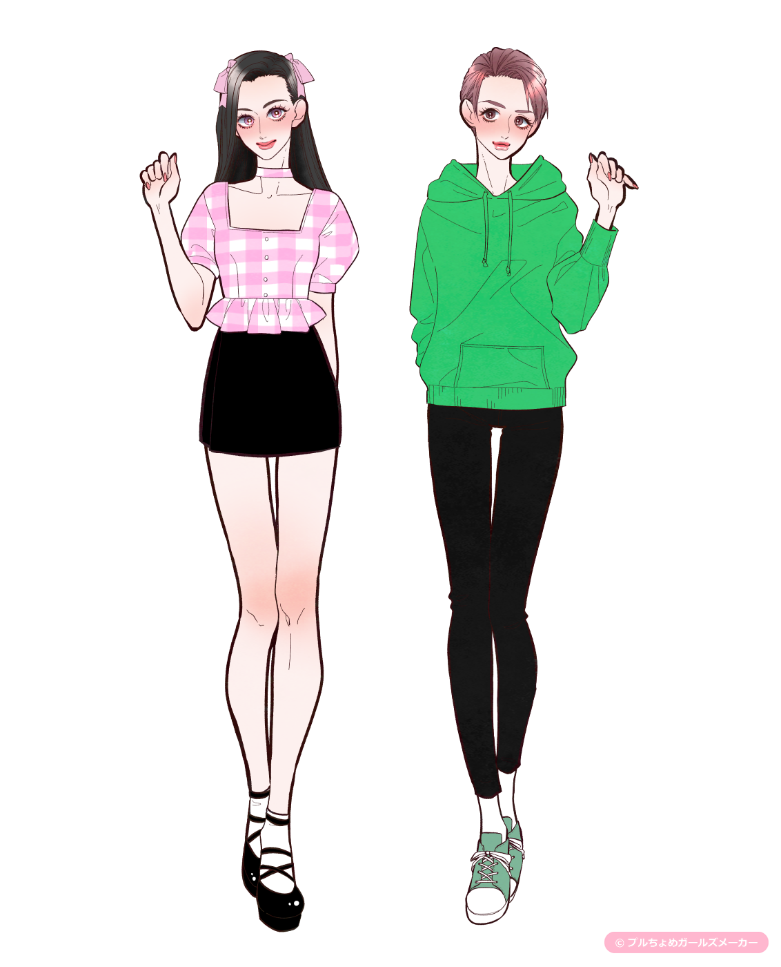 ガールズメーカーで作られた女の子1