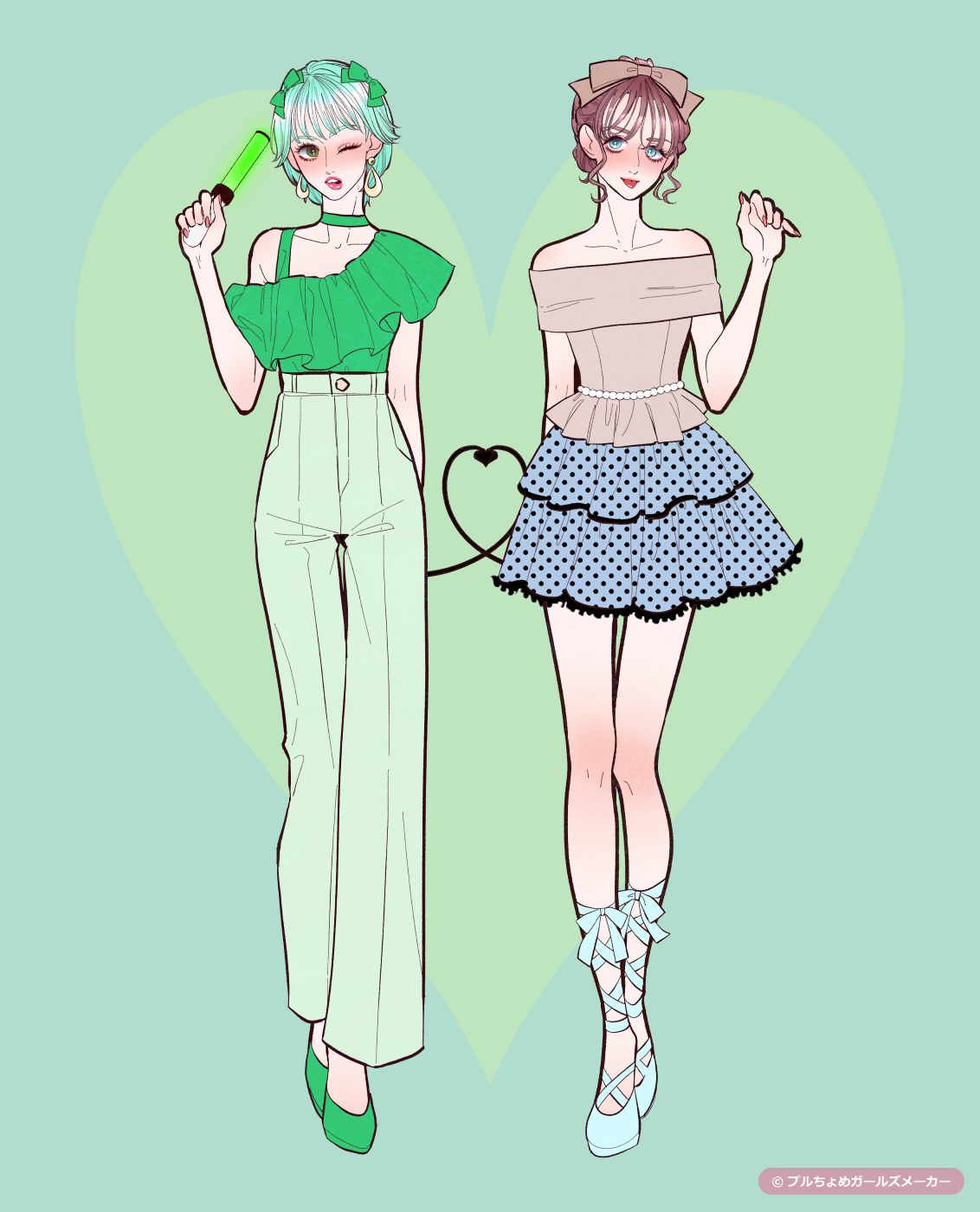 ガールズメーカーで作られた女の子1