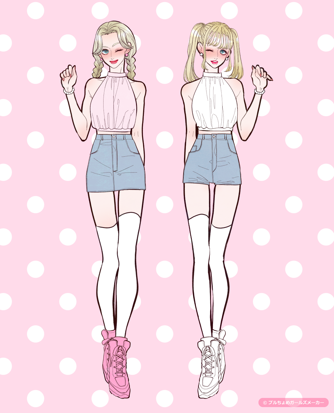 ガールズメーカーで作られた女の子1