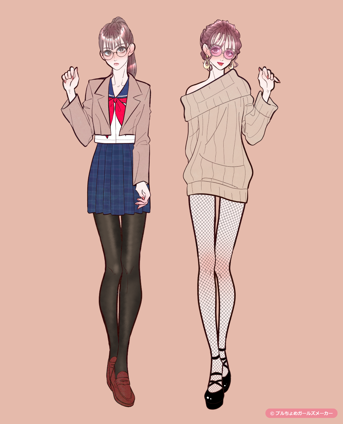 ガールズメーカーで作られた女の子1