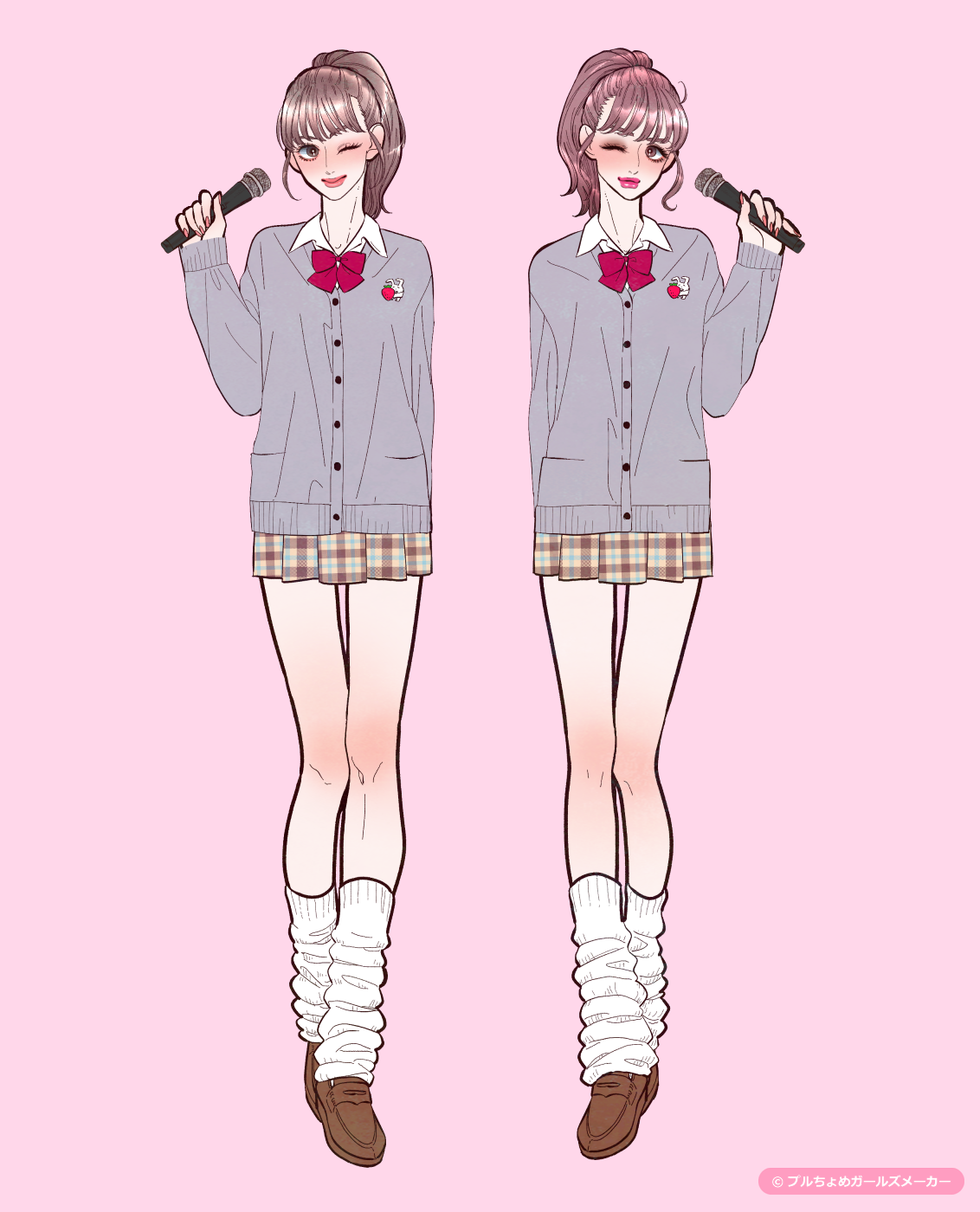 ガールズメーカーで完成した女の子たち