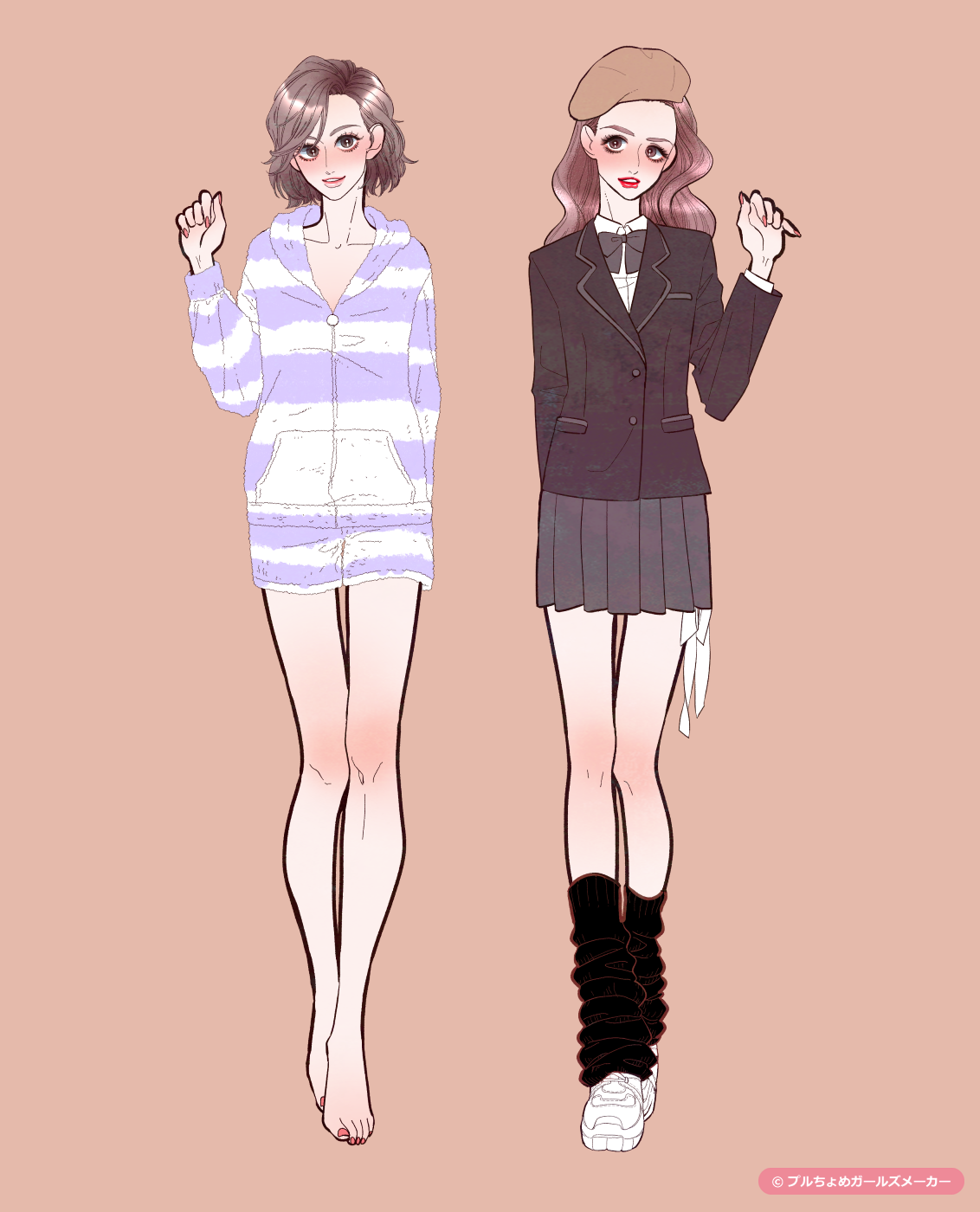 ガールズメーカーで作られた女の子1