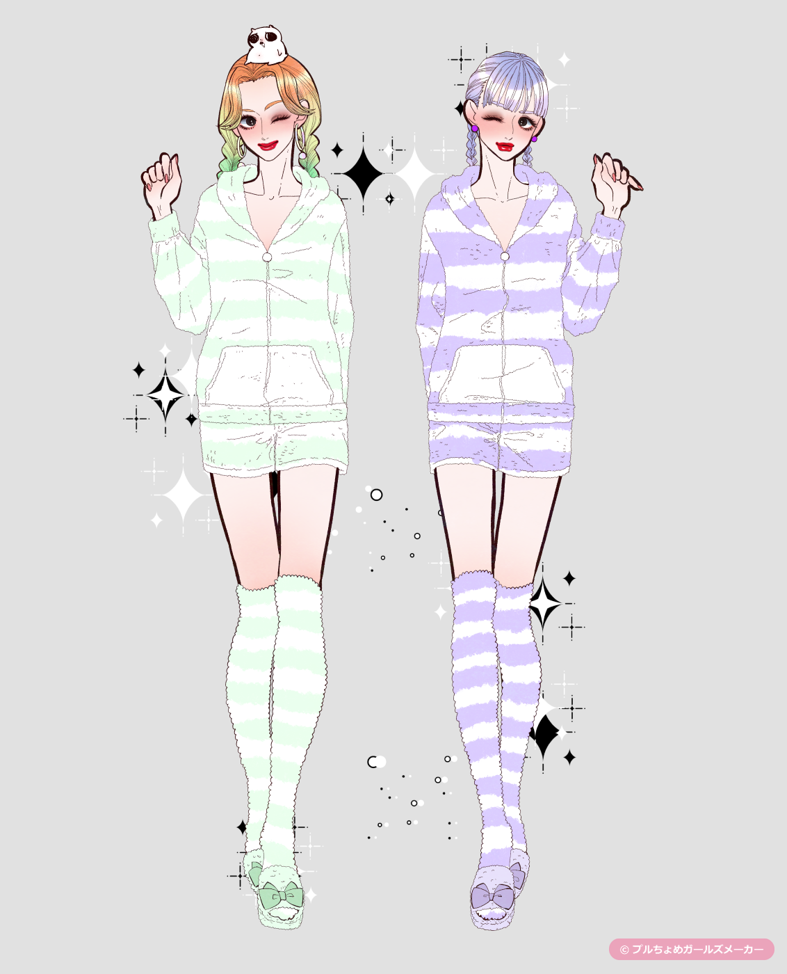 ガールズメーカーで完成した女の子たち
