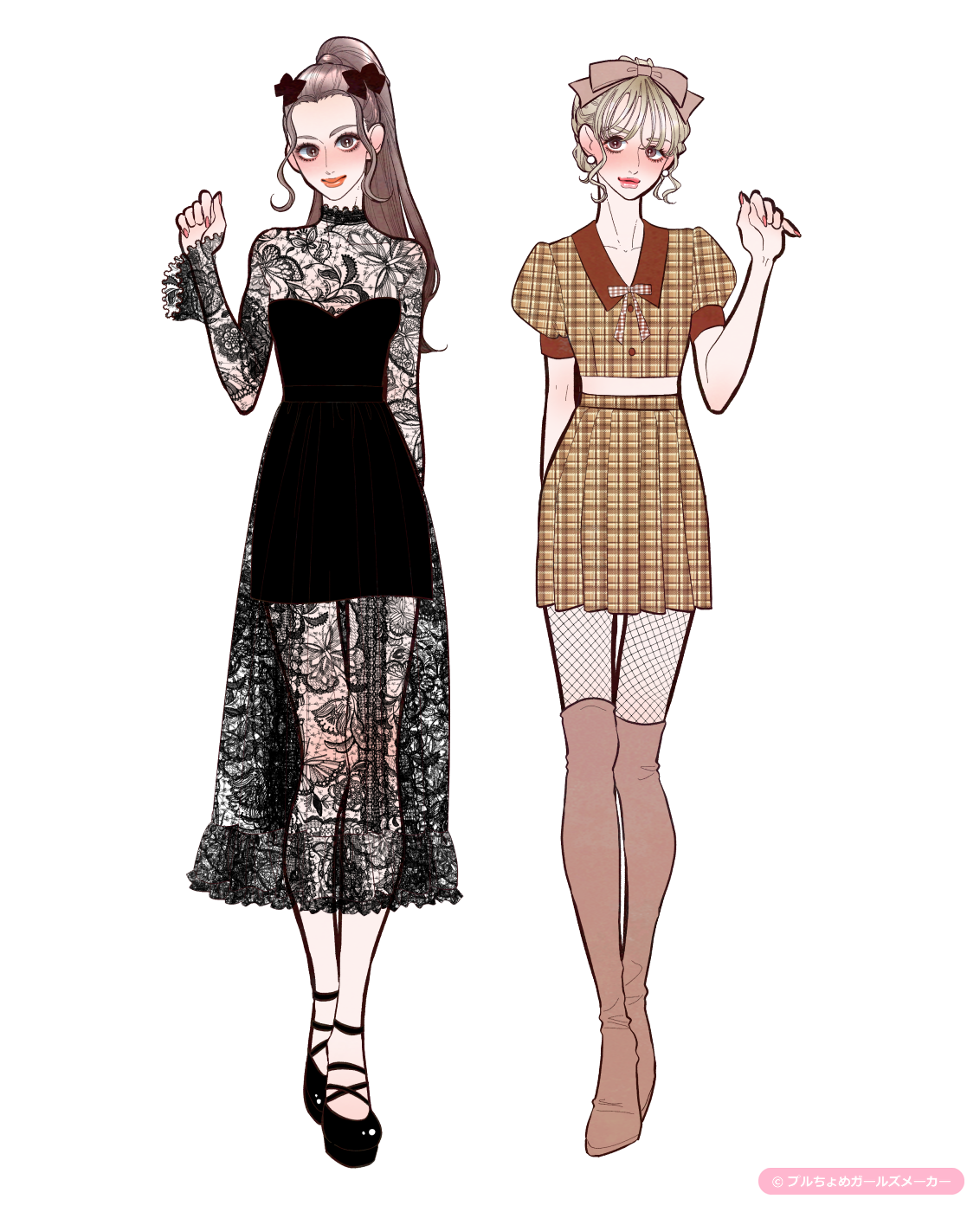 ガールズメーカーで作られた女の子1