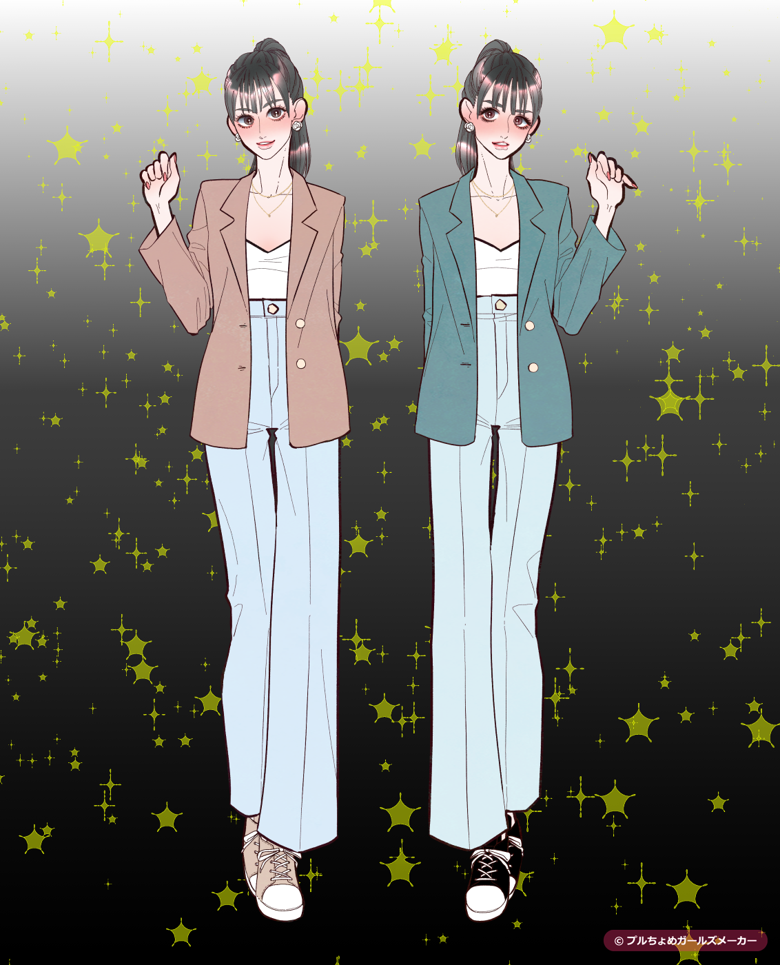 ガールズメーカーで作られた女の子1
