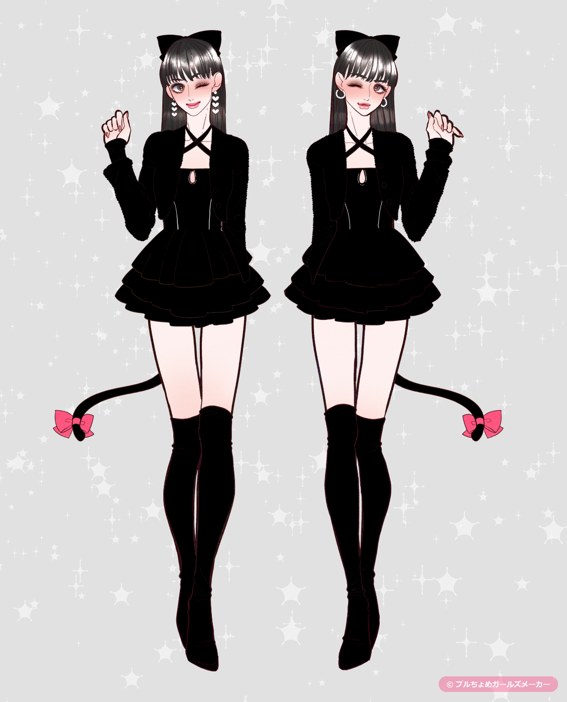 拡大 ガールズメーカーで作られた女の子8