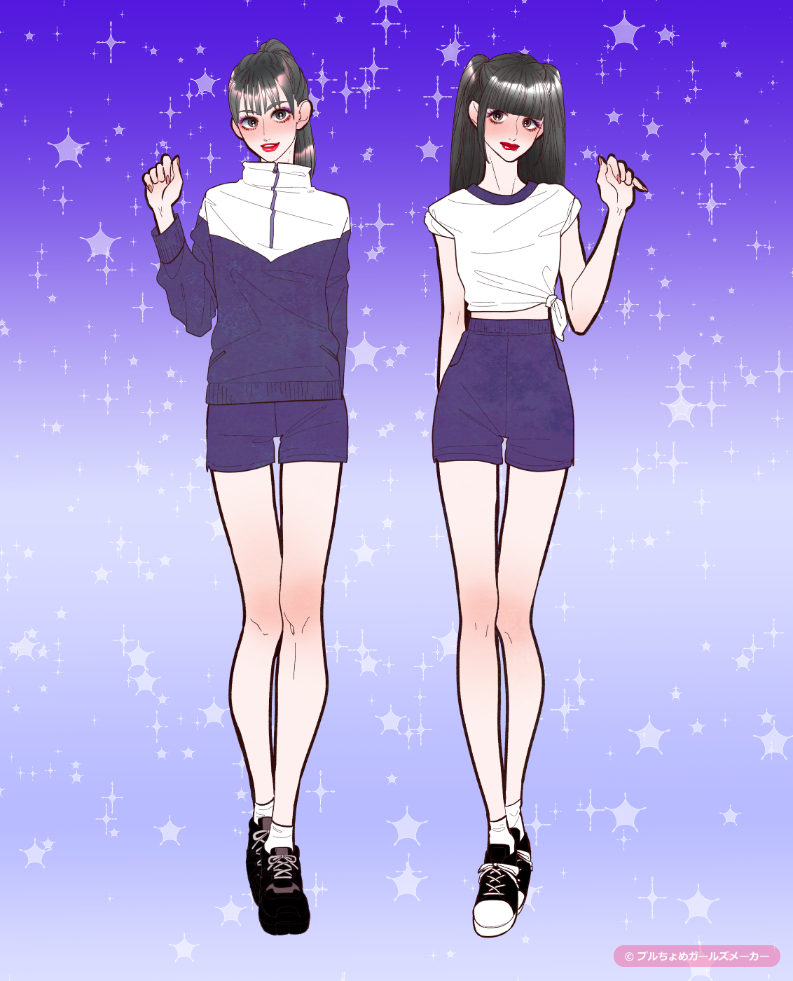 ガールズメーカーで作られた女の子1
