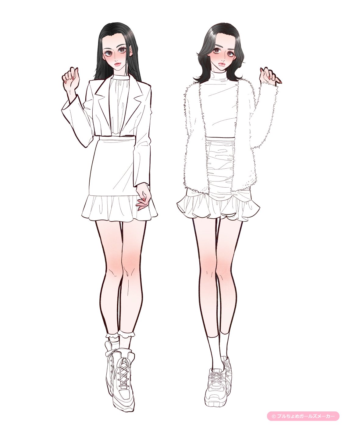 ガールズメーカーで作られた女の子1
