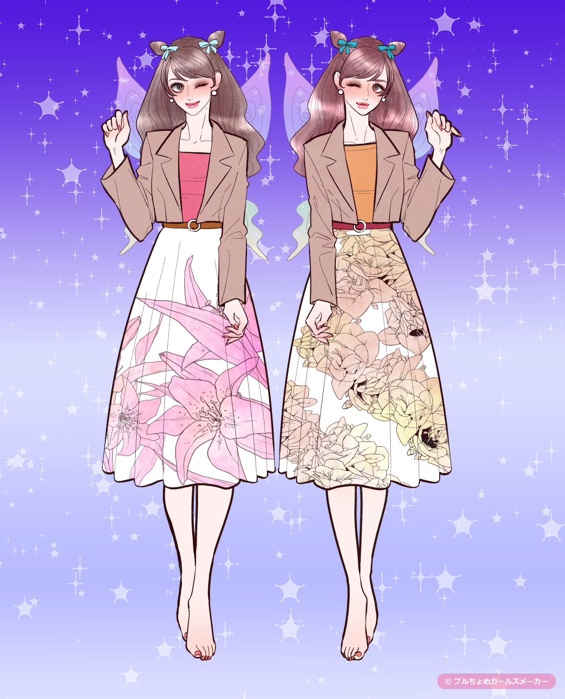 拡大 ガールズメーカーで作られた女の子4