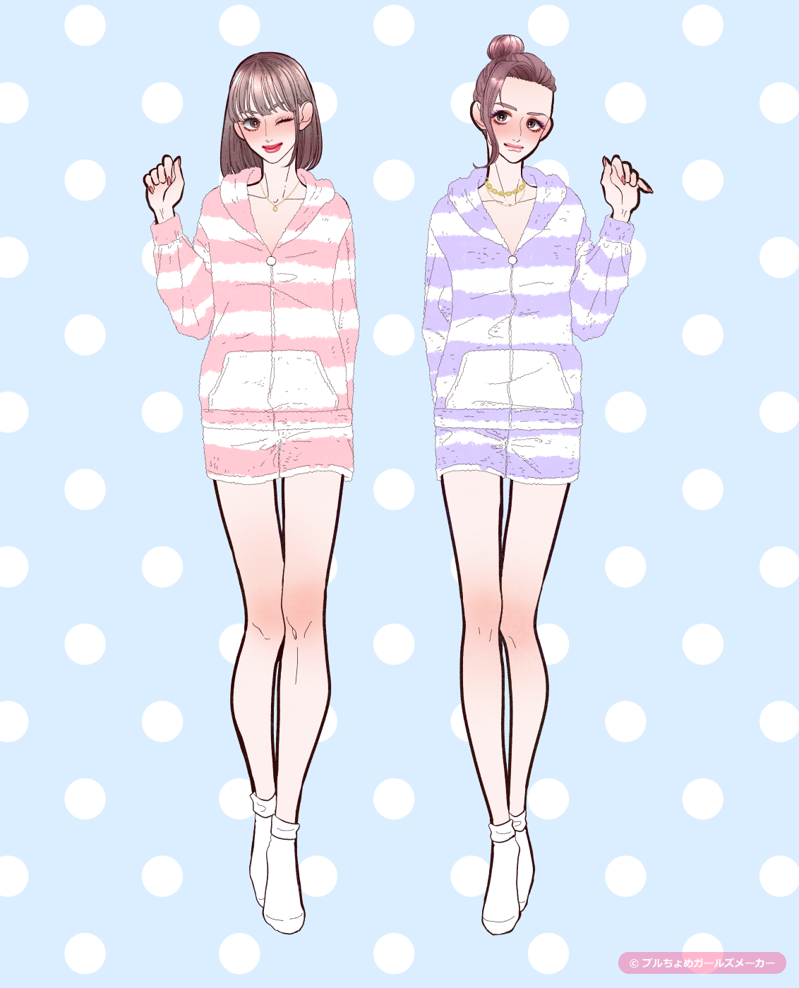 ガールズメーカーで完成した女の子たち