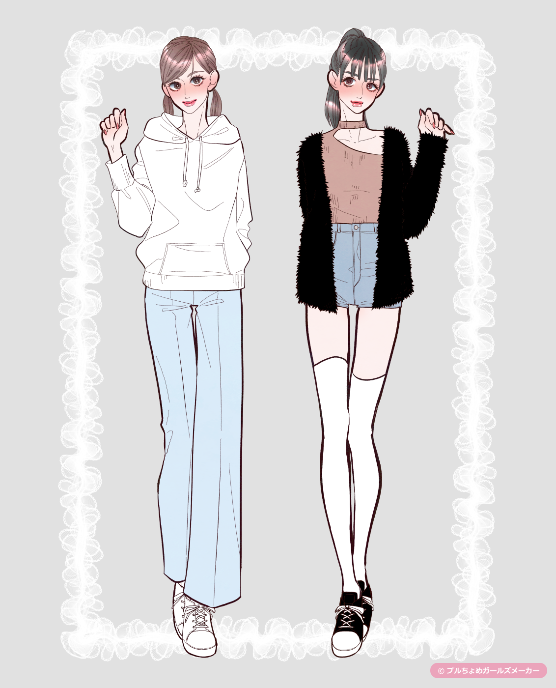 ガールズメーカーで作られた女の子1