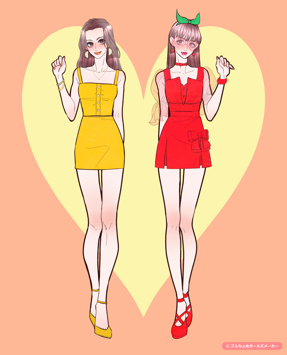 拡大 ガールズメーカーで作られた女の子2