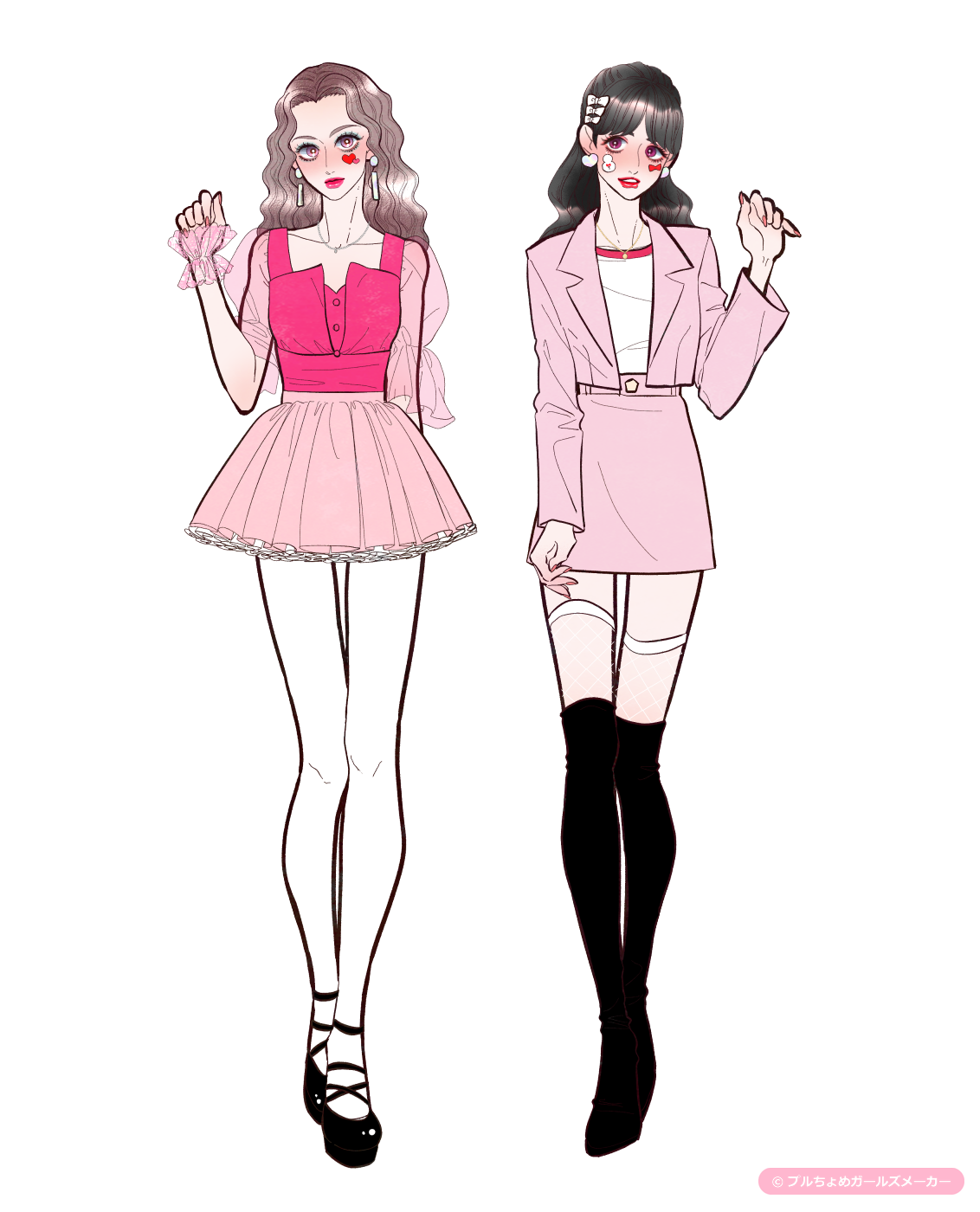 ガールズメーカーで作られた女の子1