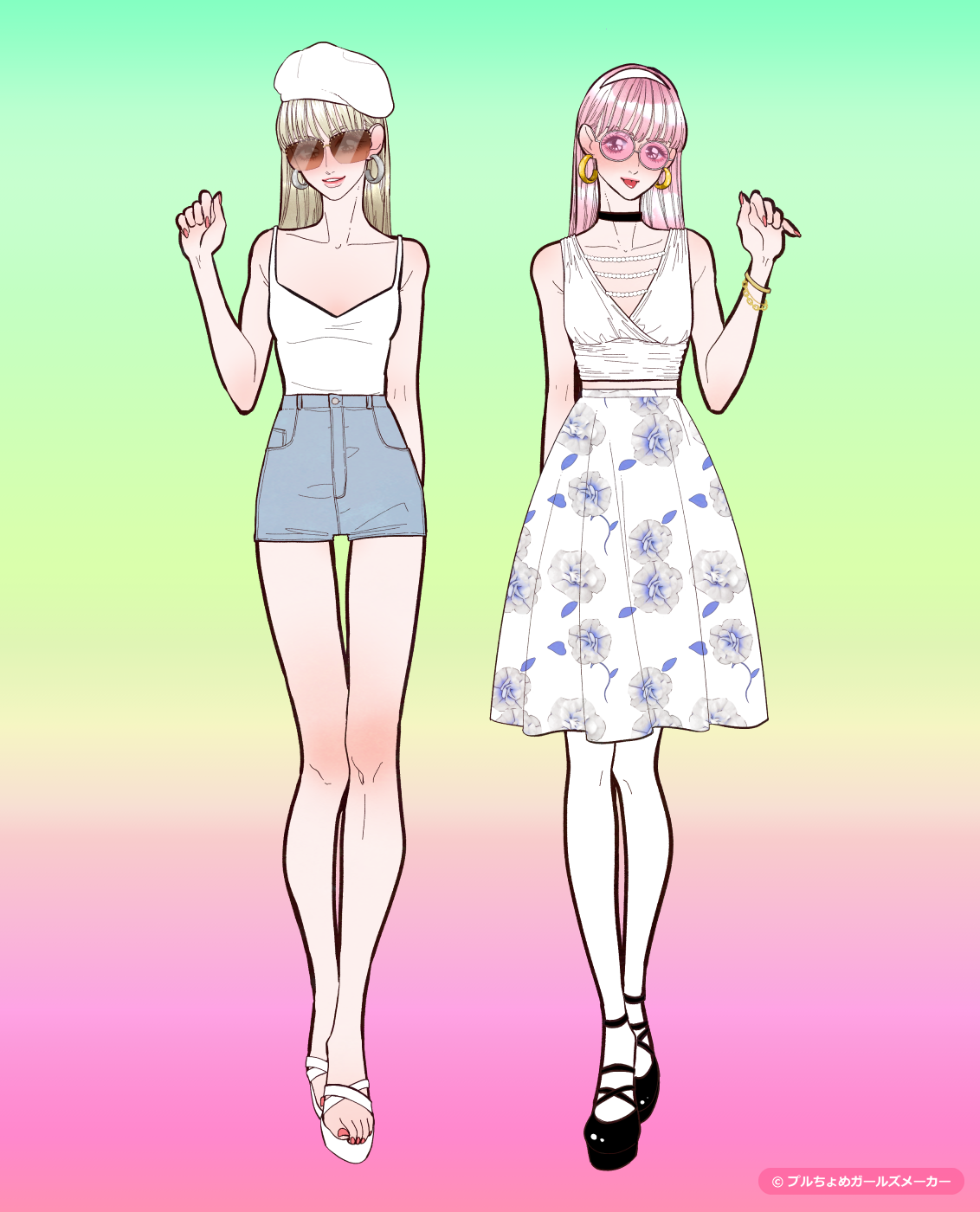 ガールズメーカーで作られた女の子1
