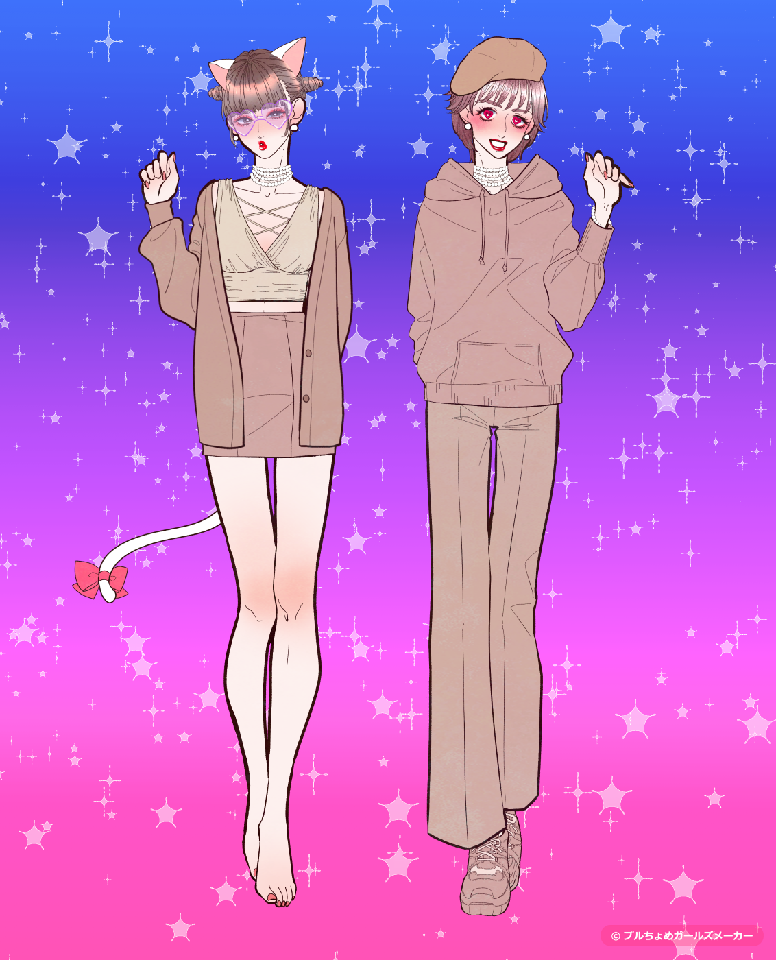 ガールズメーカーで作られた女の子1