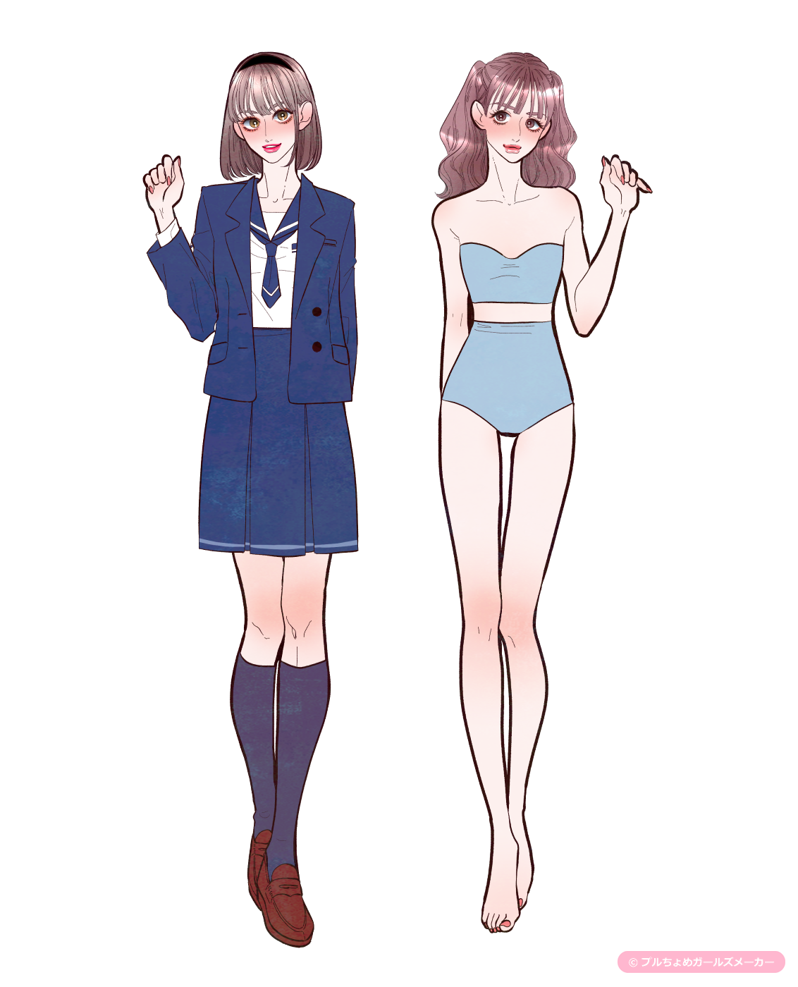 ガールズメーカーで作られた女の子1