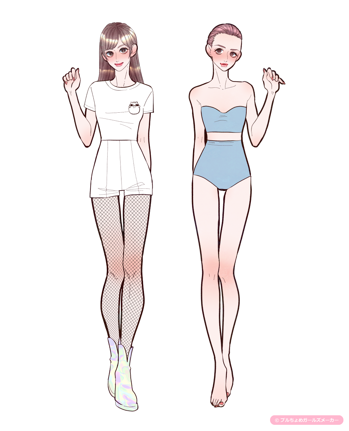 ガールズメーカーで作られた女の子1