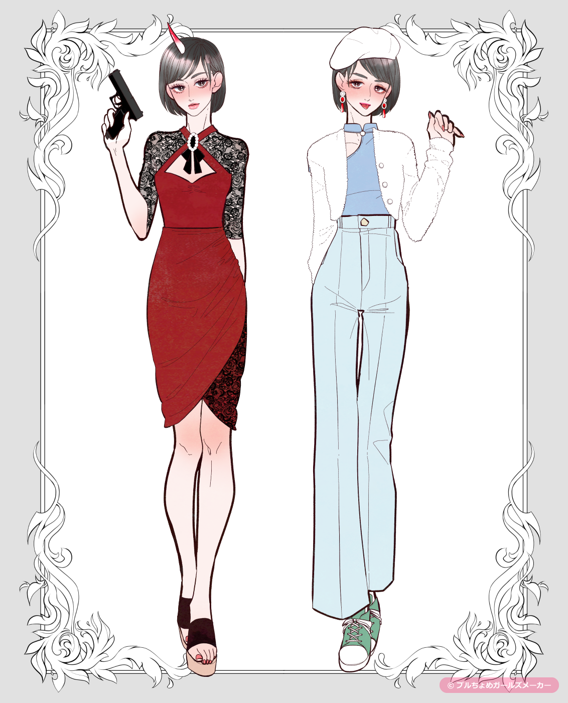 ガールズメーカーで作られた女の子1