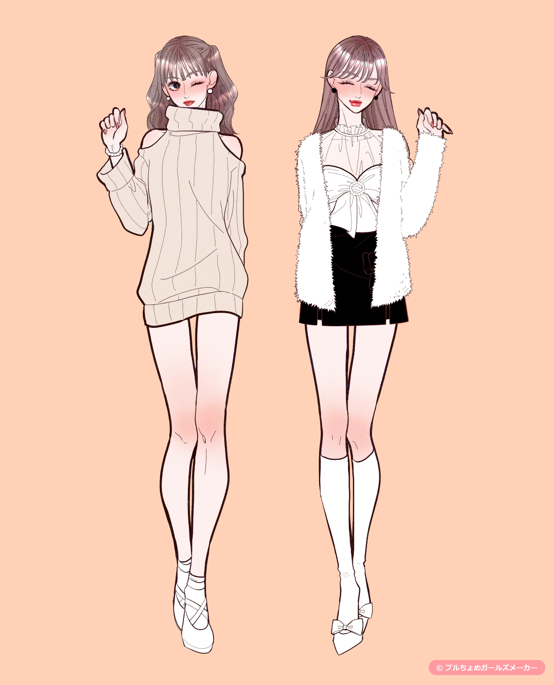 ガールズメーカーで作られた女の子1