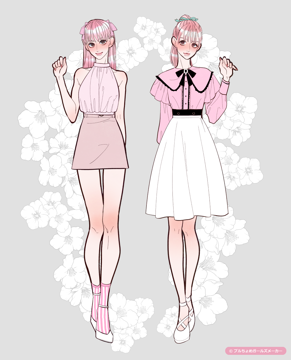 拡大 ガールズメーカーで作られた女の子3