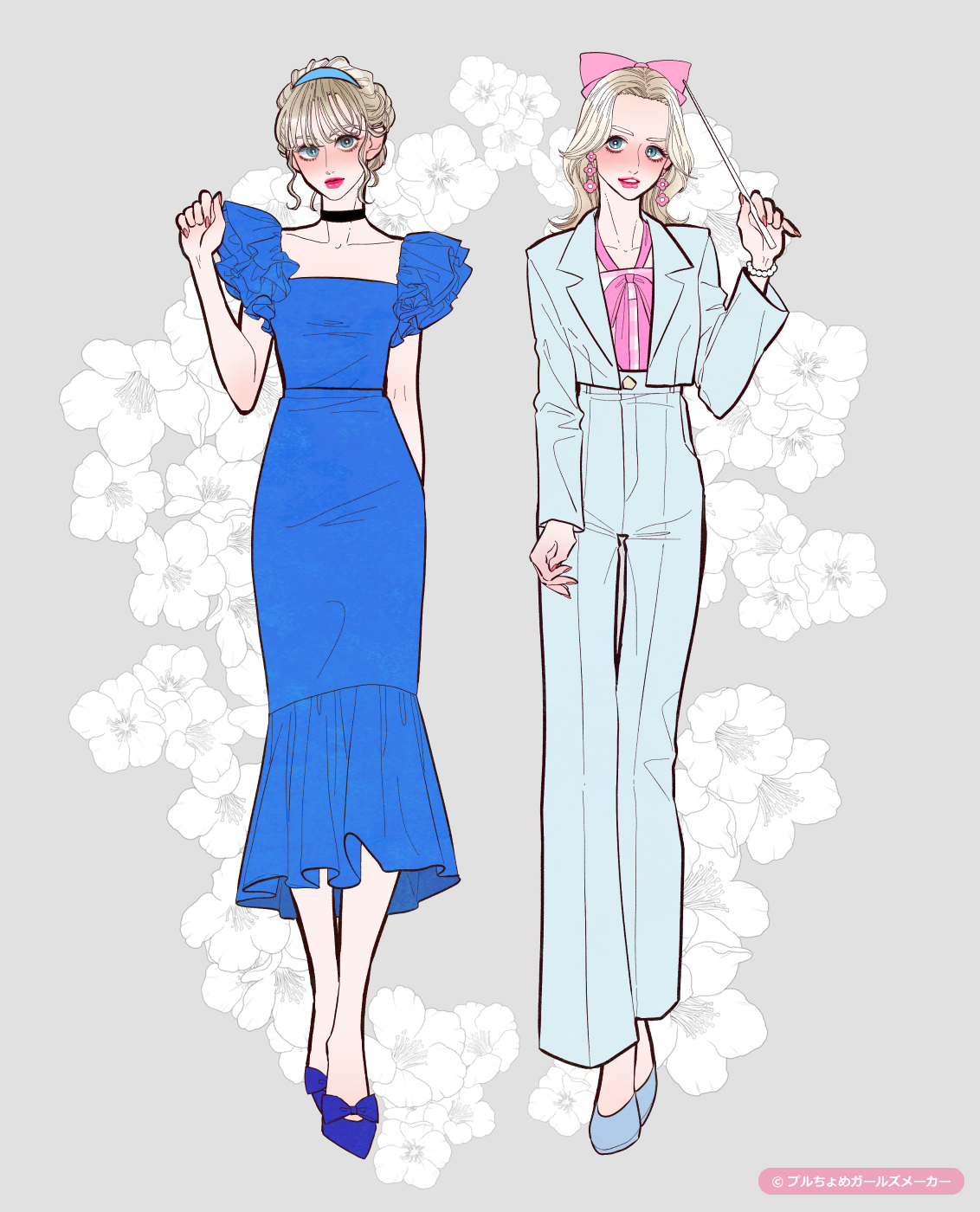 ガールズメーカーで完成した女の子たち