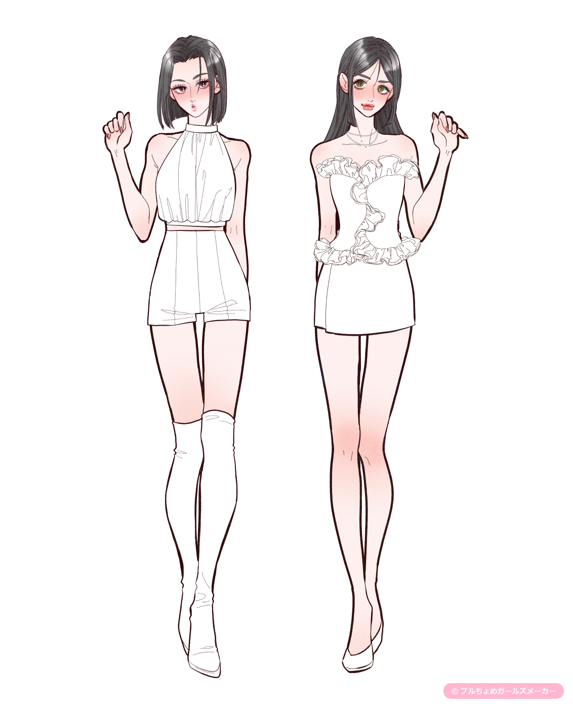 ガールズメーカーで作られた女の子1