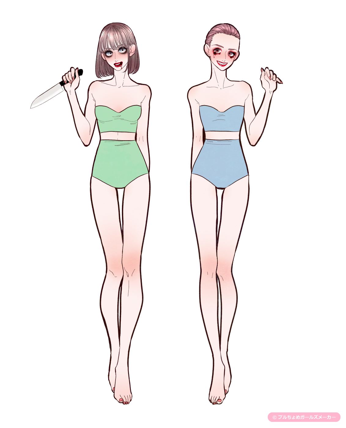 ガールズメーカーで作られた女の子1
