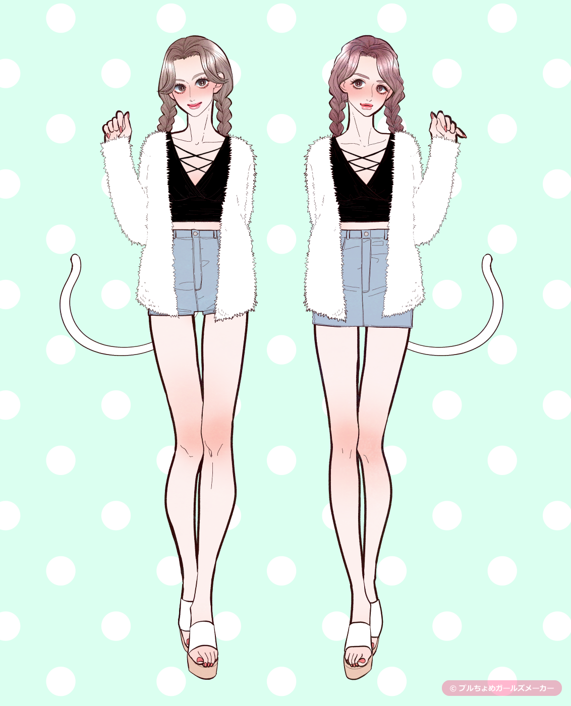 ガールズメーカーで作られた女の子1