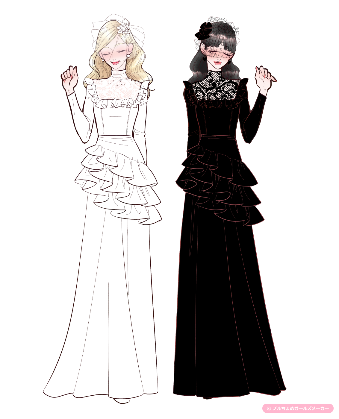 ガールズメーカーで完成した女の子たち