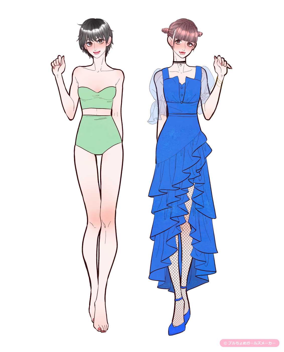 ガールズメーカーで作られた女の子1