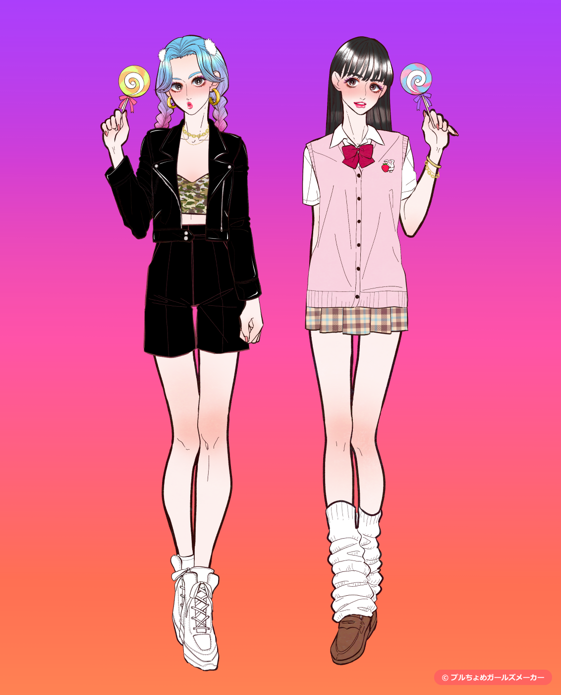 ガールズメーカーで作られた女の子1