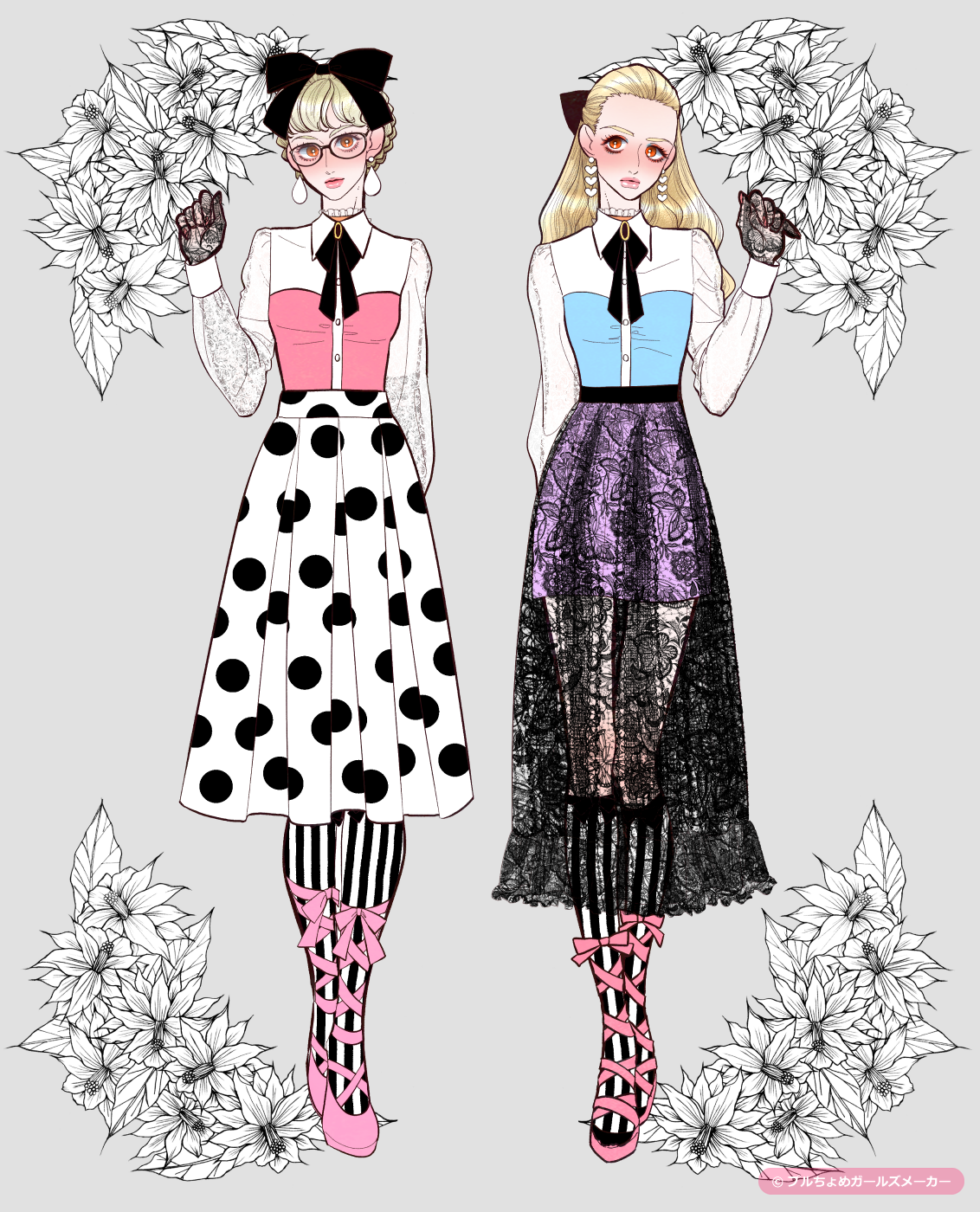 拡大 ガールズメーカーで作られた女の子3