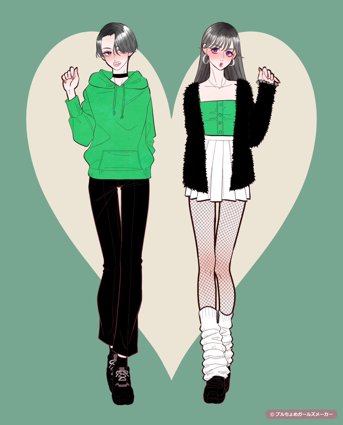 ガールズメーカーで作られた女の子1