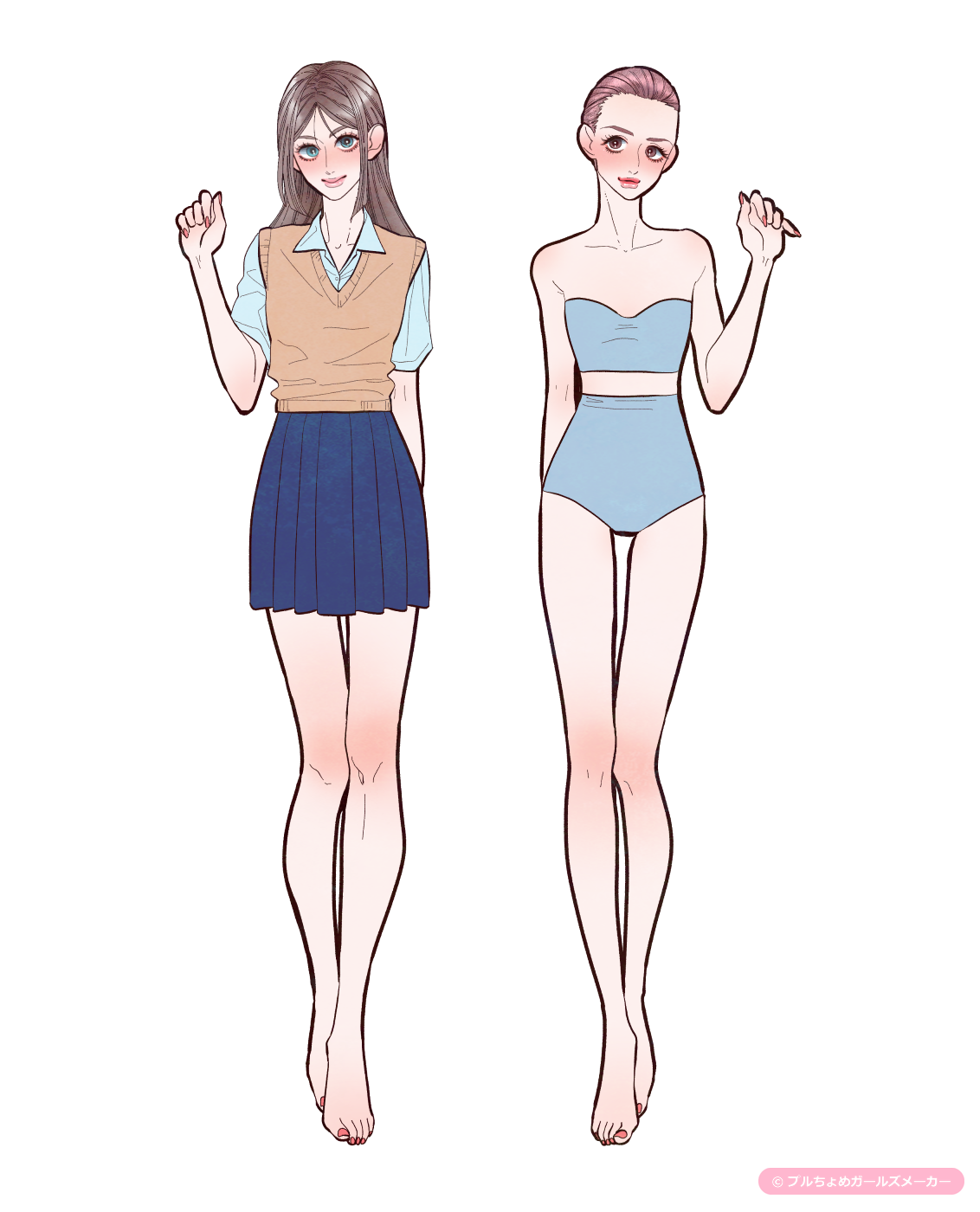 ガールズメーカーで作られた女の子1