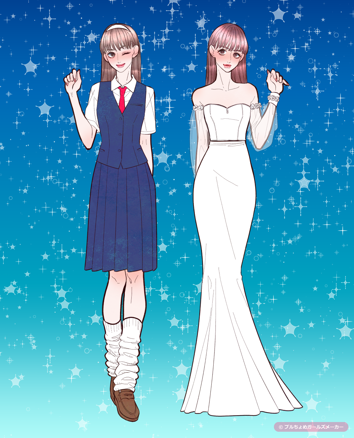 ガールズメーカーで作られた女の子1
