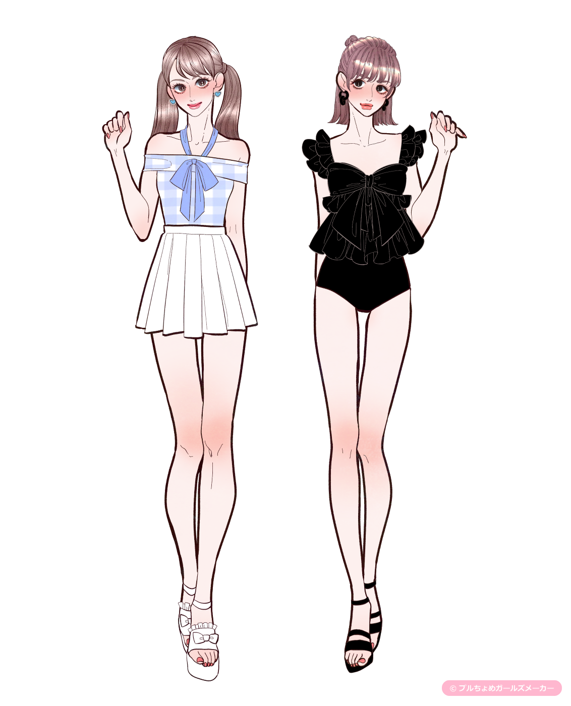 ガールズメーカーで作られた女の子1