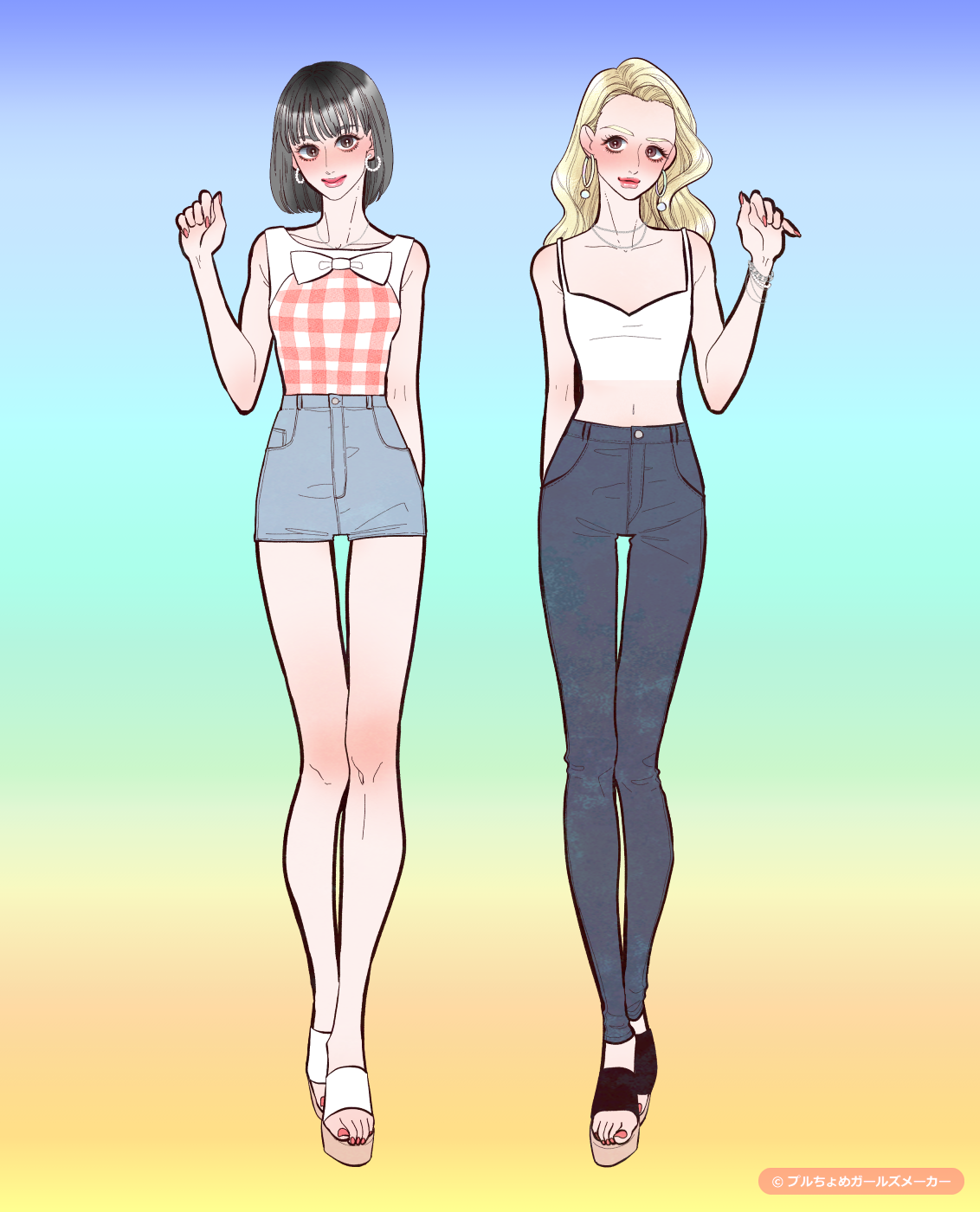 ガールズメーカーで作られた女の子1