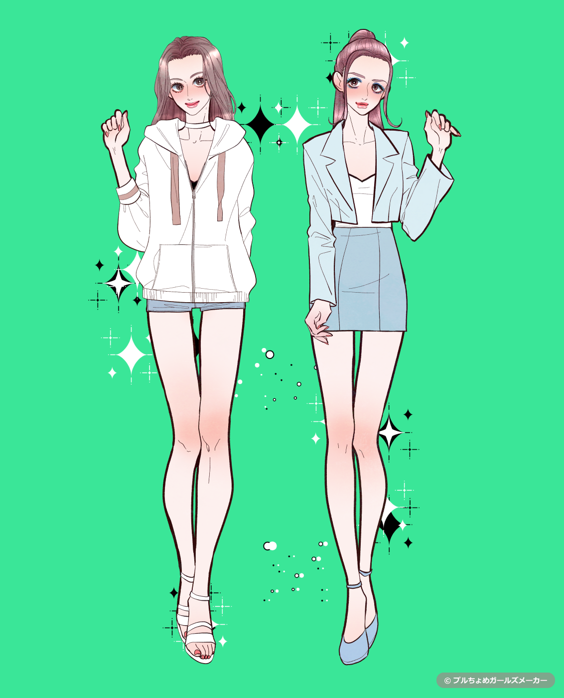 ガールズメーカーで作られた女の子1