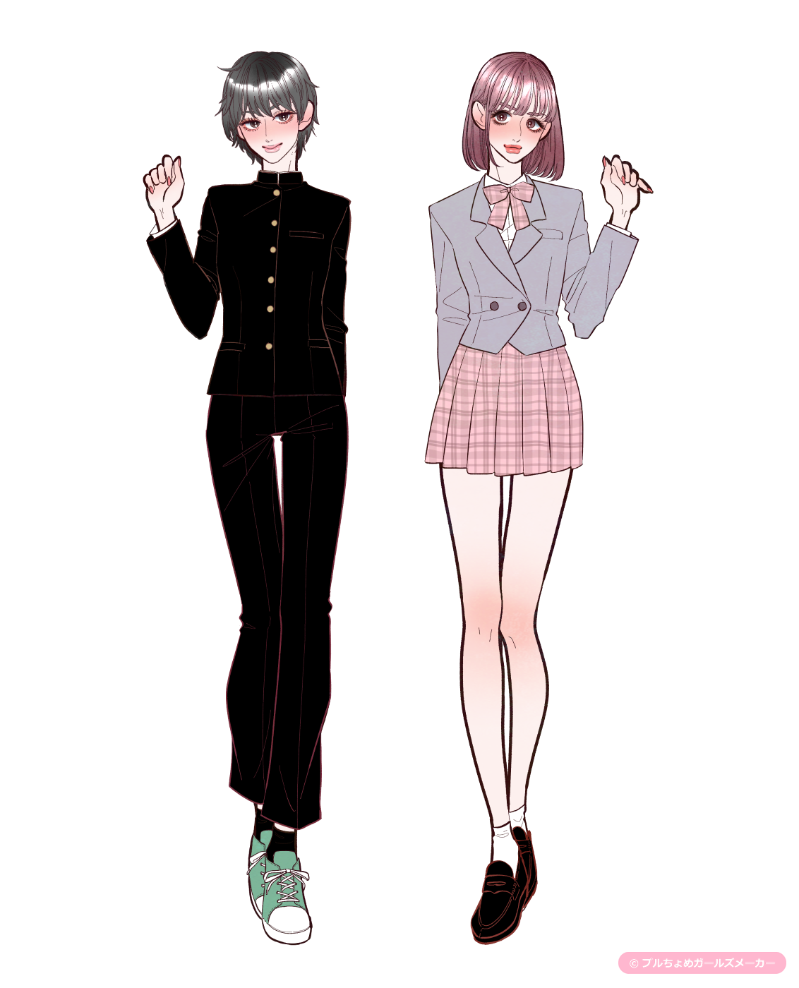 ガールズメーカーで作られた女の子1