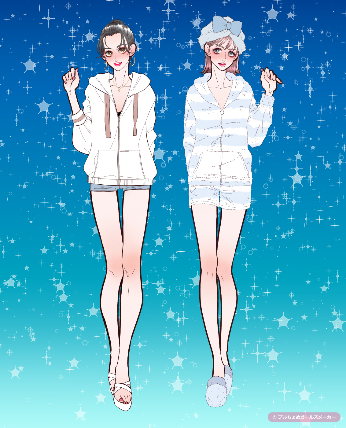 ガールズメーカーで完成した女の子たち
