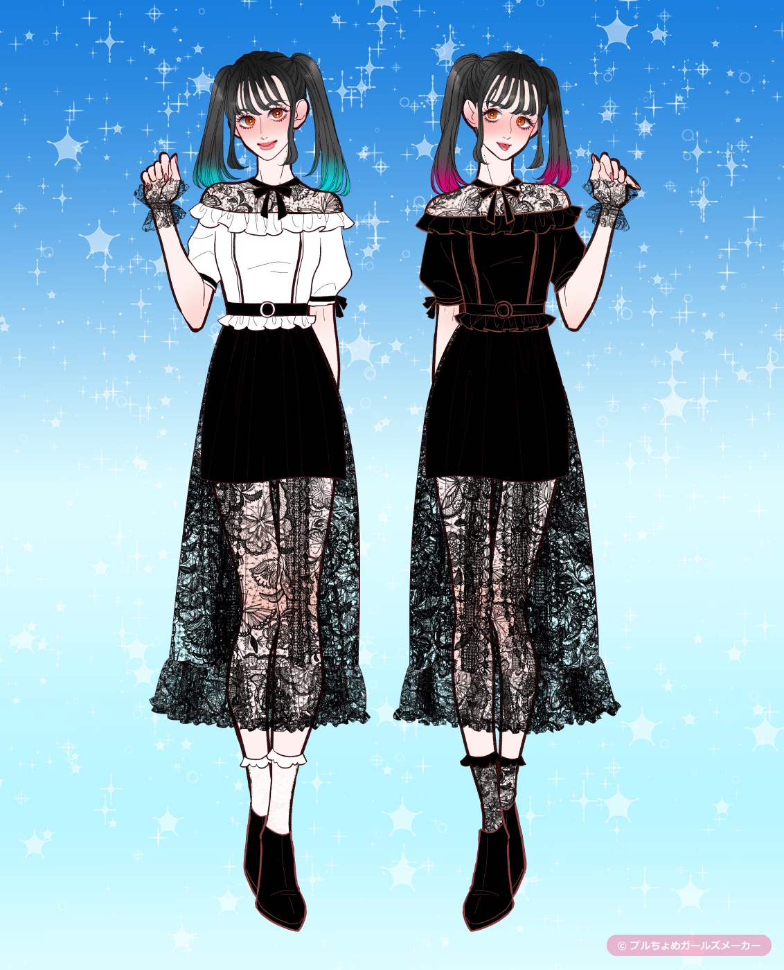 ガールズメーカーで作られた女の子1
