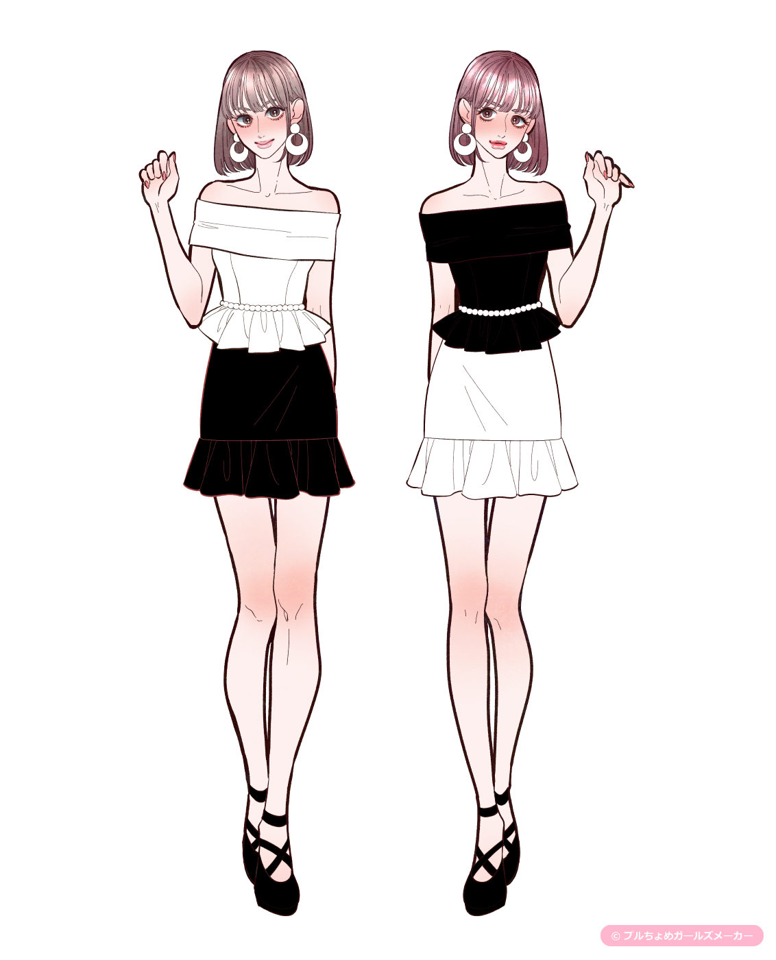 ガールズメーカーで作られた女の子1