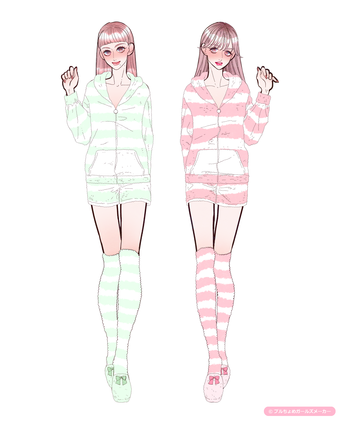 ガールズメーカーで完成した女の子たち